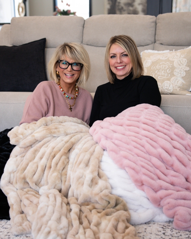 Throw Blanket Shaggy Faux Fur Camel Brown Luxury Throw