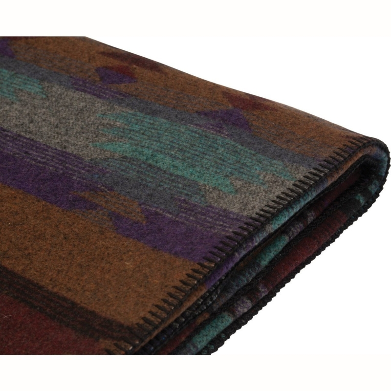 Throw Blanket Tribal Print Woven Rustic Leather Chair Styling