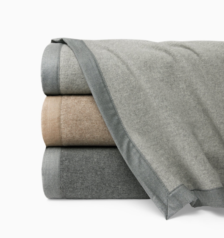 Throw Blankets Stack of Pastel and Neutral Tones Minimalist