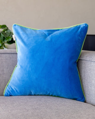 Throw Pillow Abstract Embroidery Cream Velvet Organic Modern