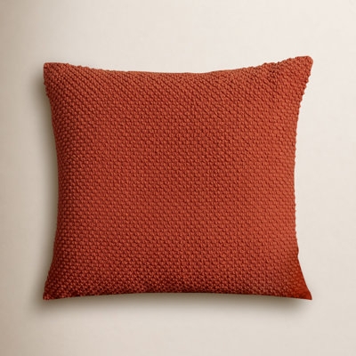 Throw Pillow Black Windowpane Grid Woven Cream Farmhouse Accent