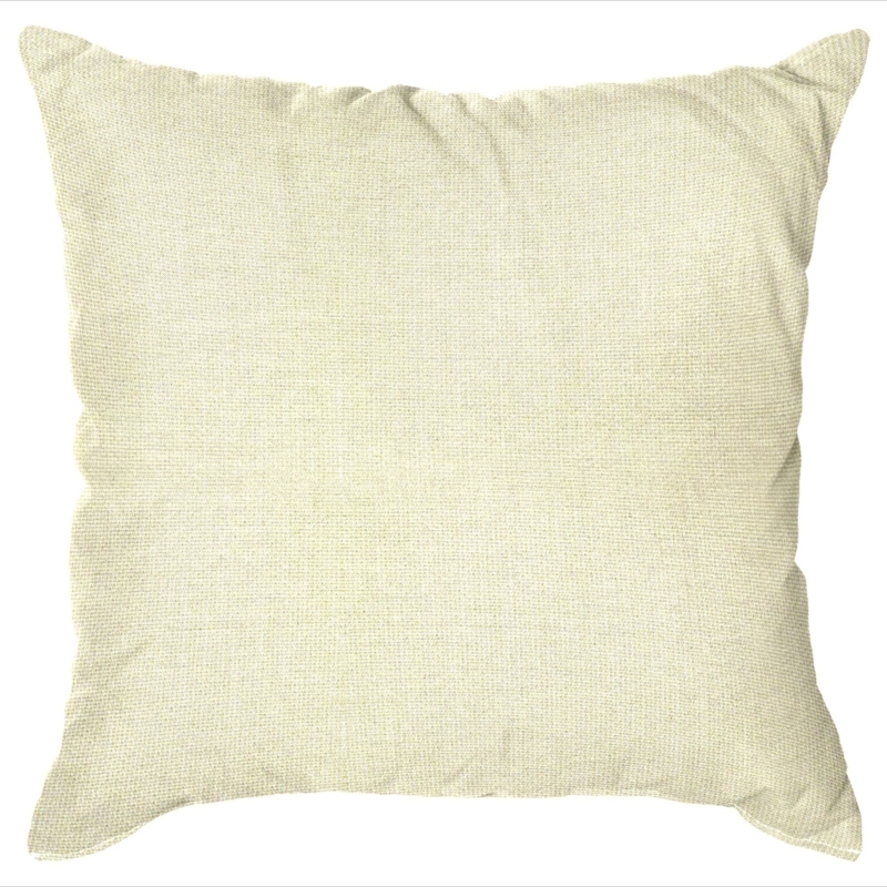 Throw Pillow Blue Birds Eye Weave Canvas Outdoor Square Textured