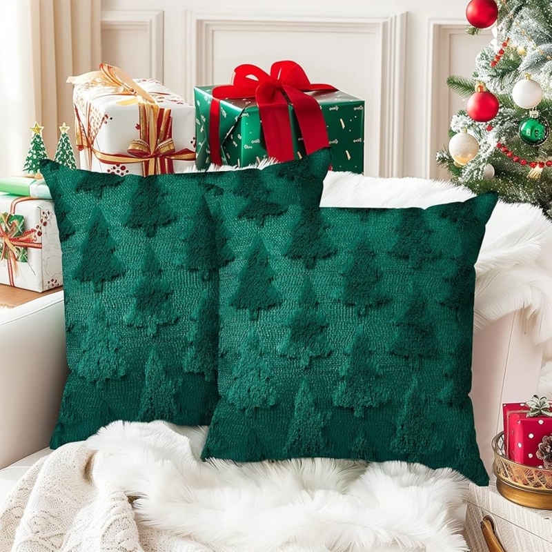 Throw Pillow Boho Cream 3D Textured Tree Layered Fabric Petals