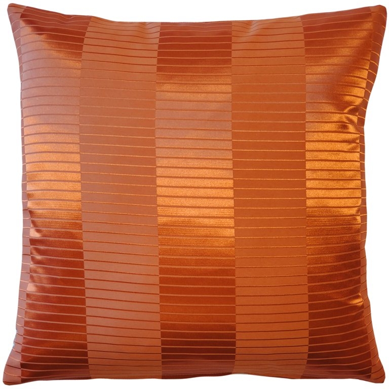 Throw Pillow, Burnt Orange Velvet-Like Modern Minimalist