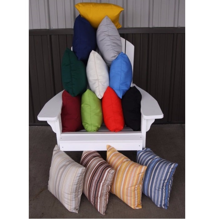 Throw Pillow Cluster Multi-color Striped, vibrant outdoor pillow cluster