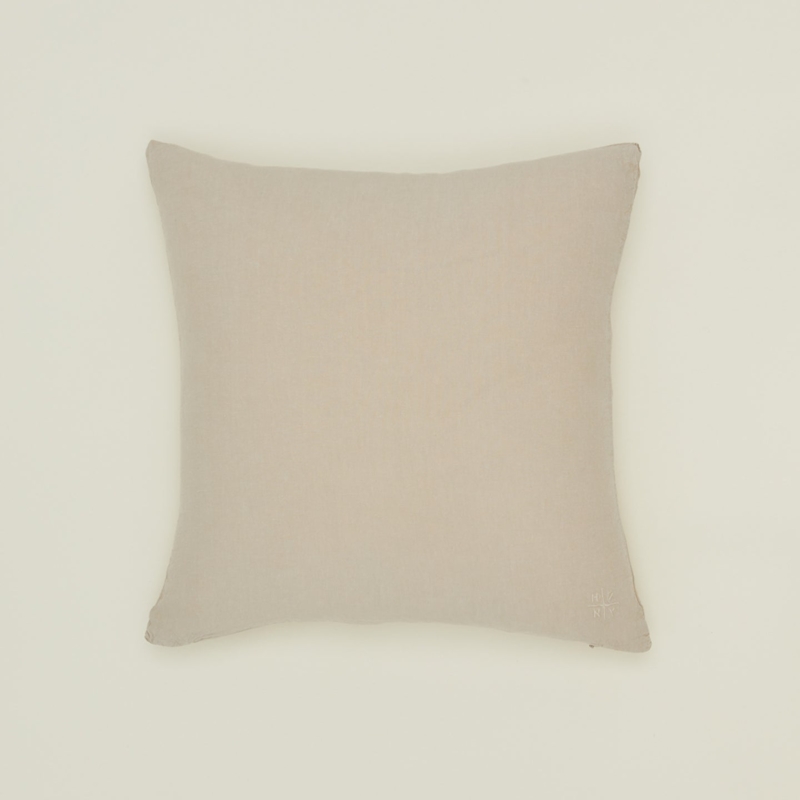 Throw Pillow Coarse Weave Flax Tone Minimalist Matte
