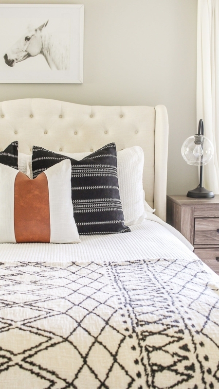 Throw Pillow Collage, Modern Farmhouse with Tassels