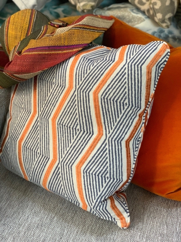 Throw Pillow Corner Tassels, Textured Throw Pillows for Fall