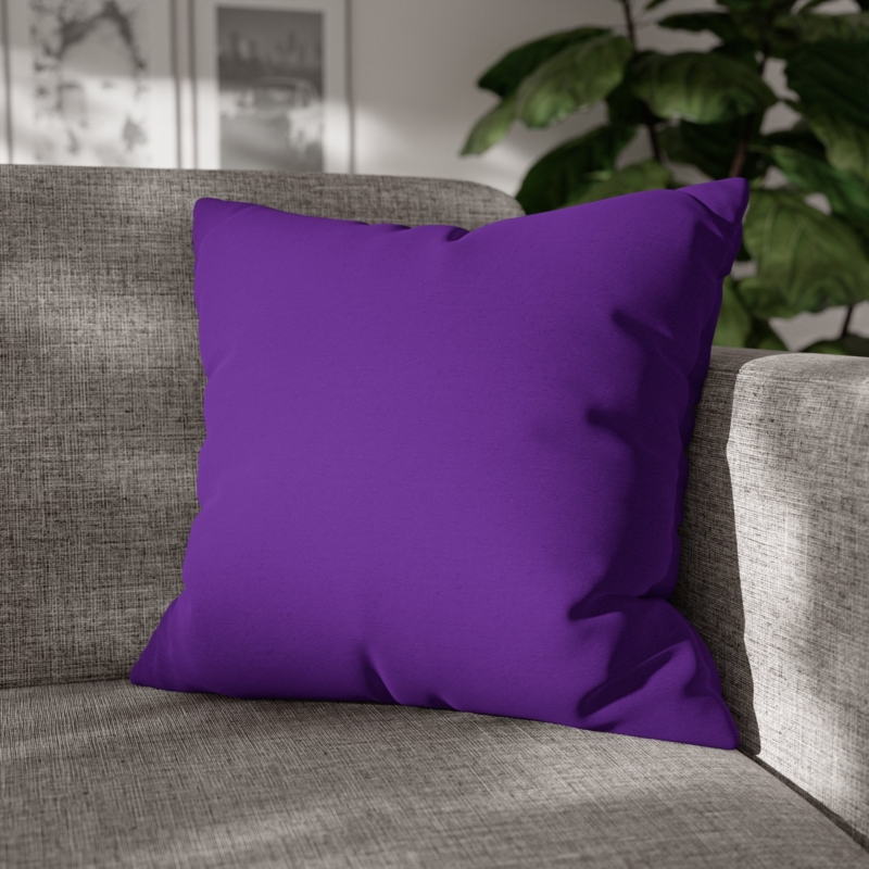 Throw Pillow Cover Monochromatic Gradient Set, Linen Like Violet