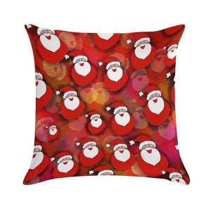 Throw Pillow Covers featuring Traditional Festive Santa Claus Pattern