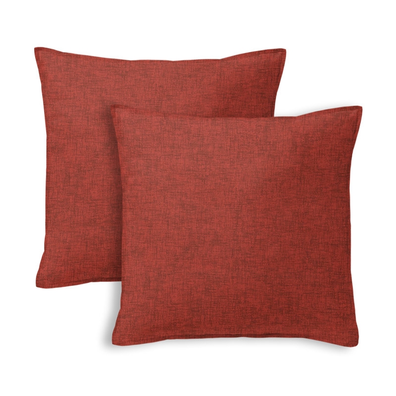 Throw Pillow: Cream Ticking Stripes Woven Texture, Coastal Farmhouse Decor.