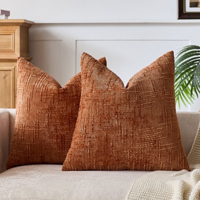 Throw Pillow Decor: Saturated Teal Hue, Tactile Ribbed Chenille Texture