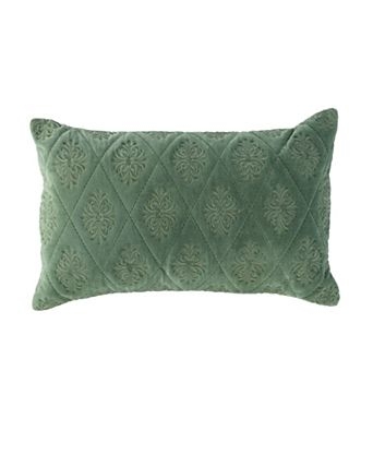 Throw Pillow Gold Tassels Embroidered Medallion Bohemian Accent