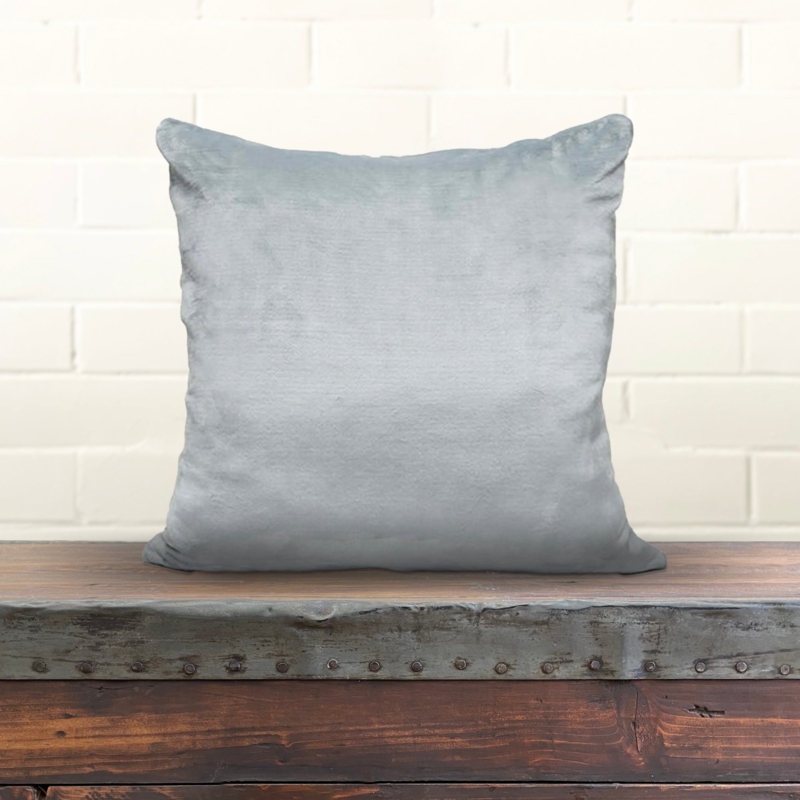 Throw Pillow High Pile Texture Lustrous Finish Plush Shaggy Accent