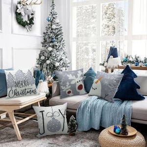 Throw Pillow: Illustrated Characters, Velvet Finish Set