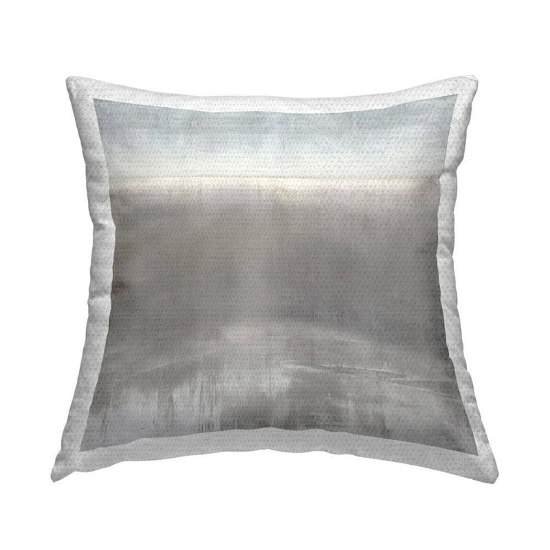 Throw Pillow Industrial Grey Abstract Print Weathered Geometric Texture