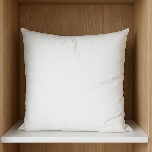 Throw Pillow Insert Square Silhouette Smooth Surface Pillow