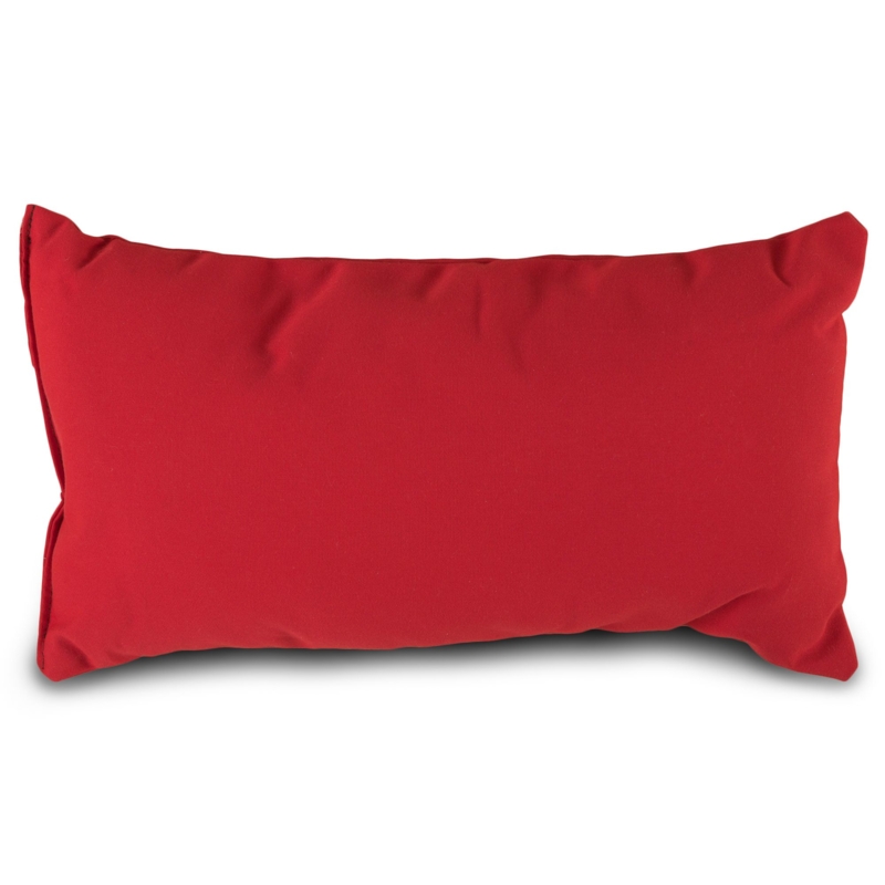 Throw Pillow Jockey Red Outdoor Performance Fabric Piped Edges Coastal