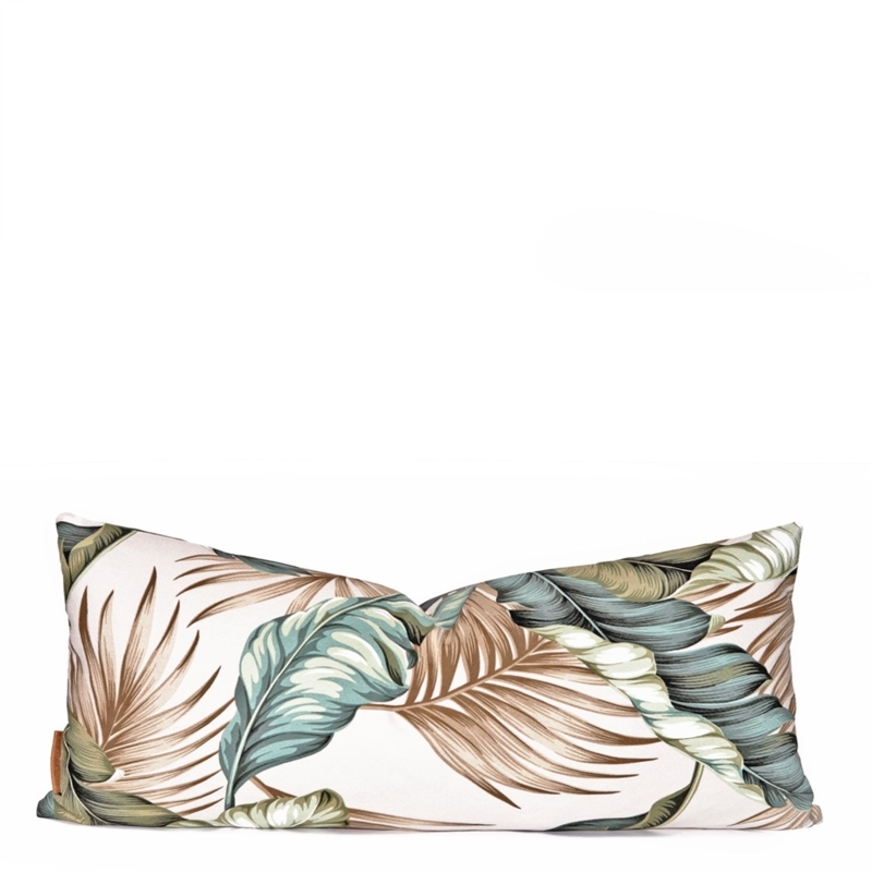 Throw Pillow Large Scale Print Linen Texture Modern Boho Accent