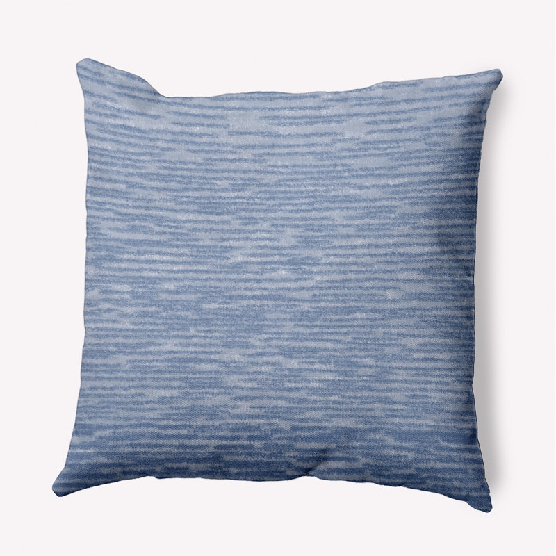 Throw Pillow: Light Blue Cross Hatched Pattern, Coastal Living Room Accent.