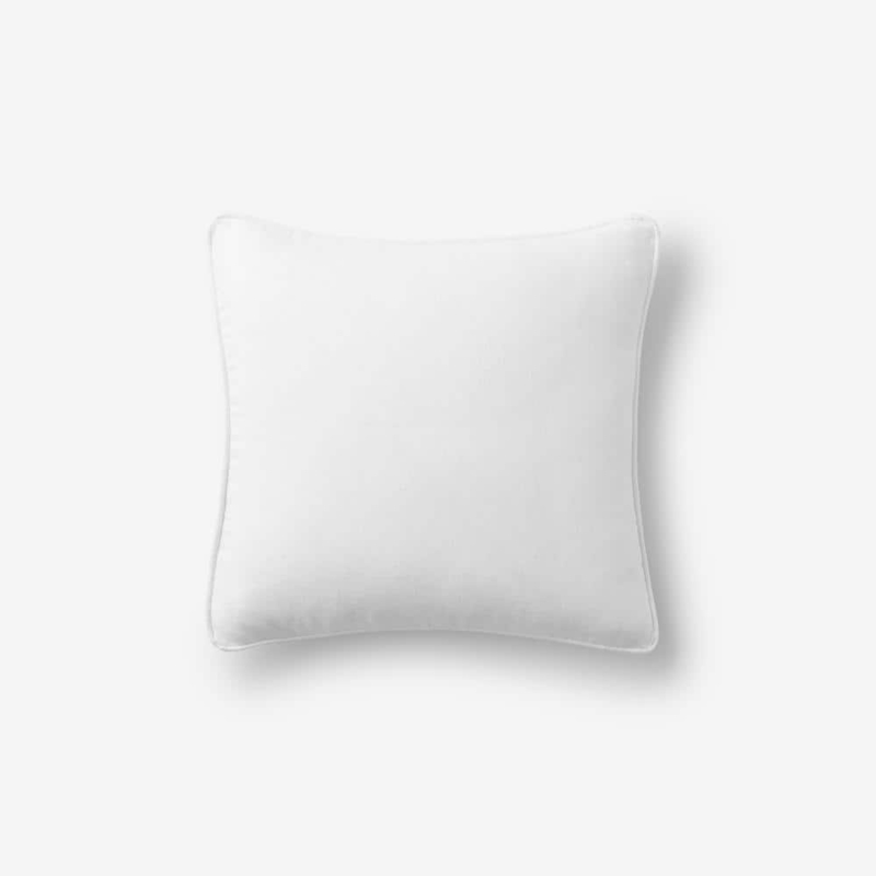 Throw Pillow Linen-Like Woven Removable Cover Coastal