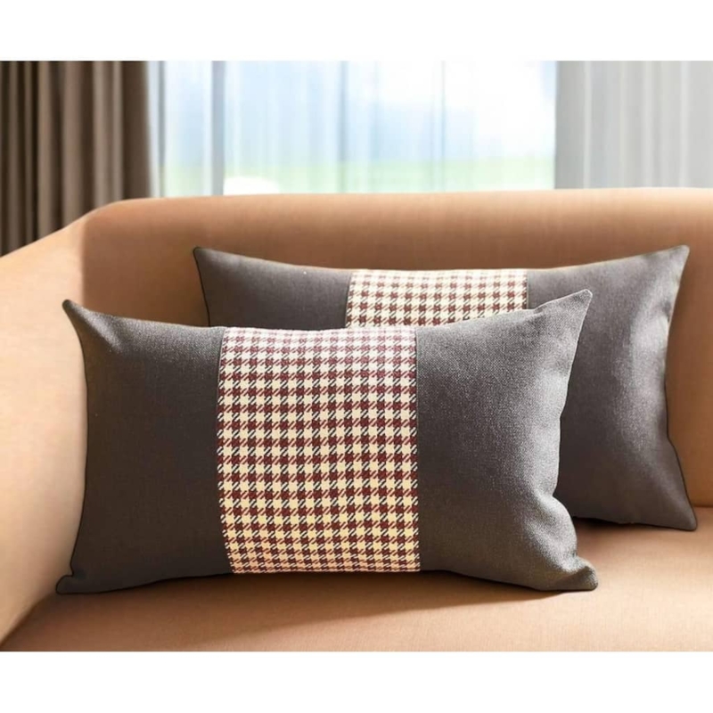 Throw Pillow Lumbar Shape Woven Fabric Woven Fabric Lumbar Support Pillows