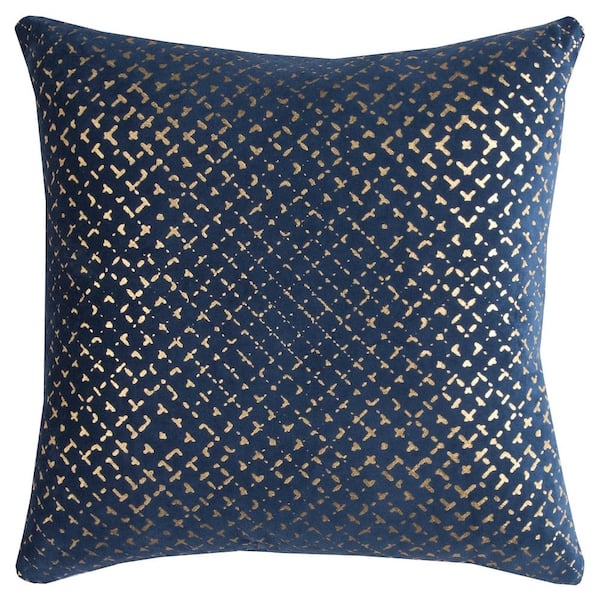 Throw Pillow Metallic Geometric Pattern Modern