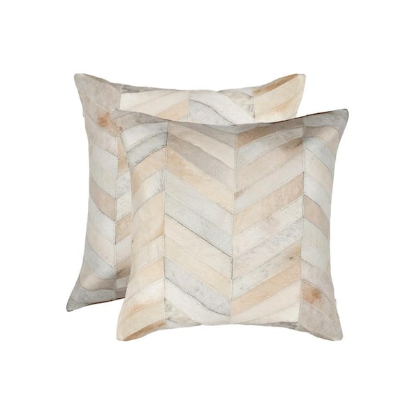 Throw Pillow Natural Linen-Like Texture with Tailored Flanged Edges