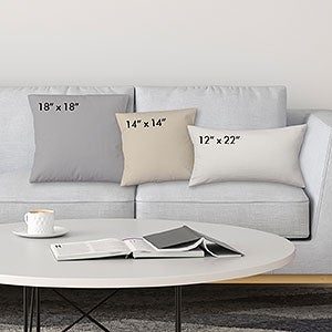 Throw Pillow, Personalized Photo Collage Grid Layout, Custom Text