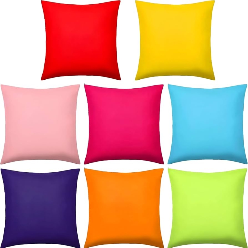 Throw Pillow Plush Texture Knife Edge Lavender Decorative Cushion