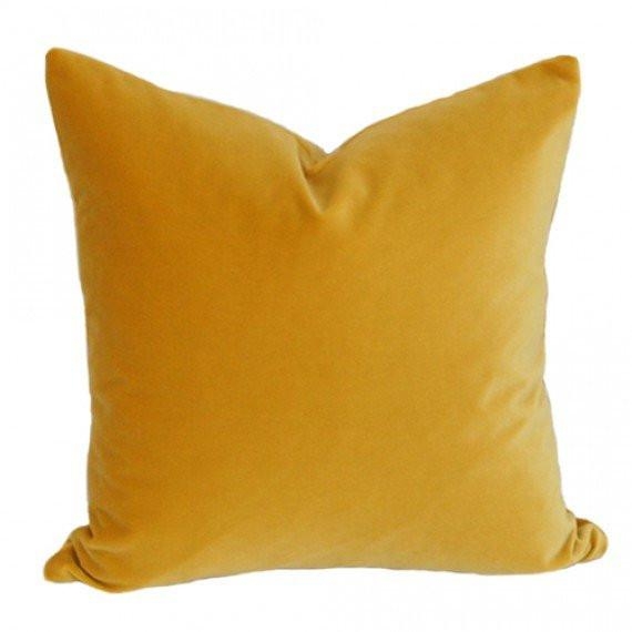 Throw Pillow, Plush Velvet Fabric, Piped Edges, Soft Sheen Finish, Luxury