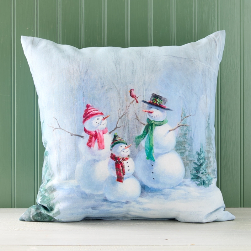 Throw Pillow Rectangular Woodland Animal Illustration