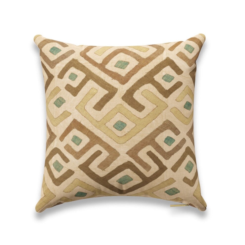 Throw Pillow Sand Chevron Woven Texture Global Inspired Bohemian