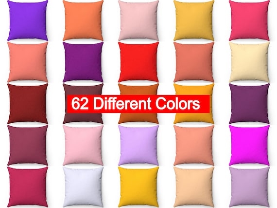 Throw Pillow Saturated Color Gradient Knife Edge Colorful Arrangement