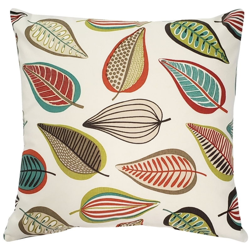 Throw Pillow Scenic Landscape Print Linen Like Texture Traditional Style