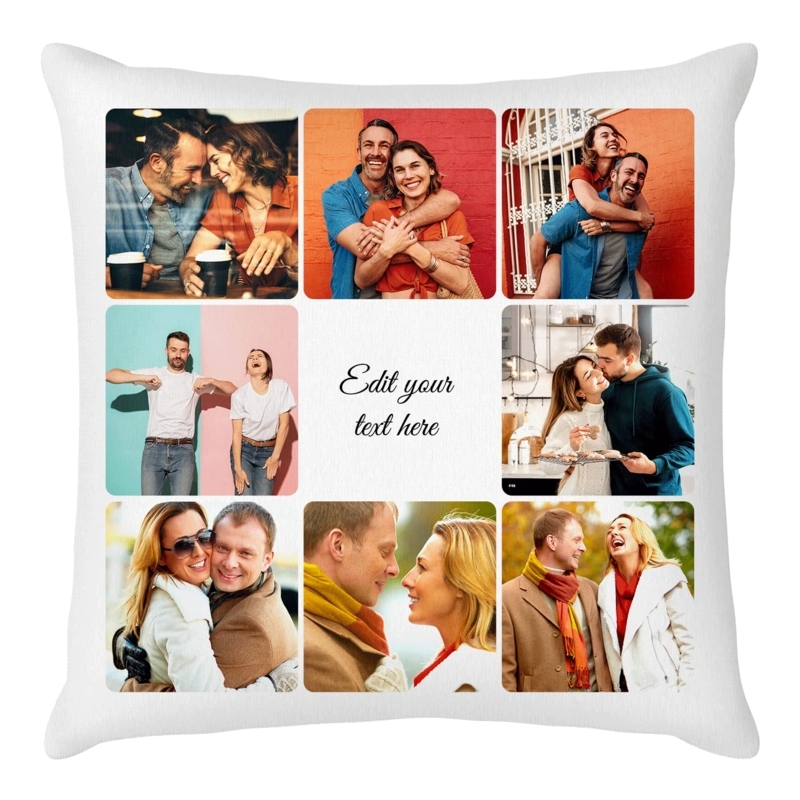 Throw Pillow Set Custom Script Photo Print Transitional Decor