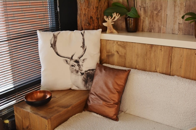 Throw Pillow Set Mixed Neutral Textures including Boucle Lumbar