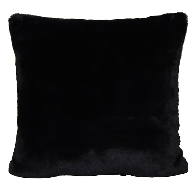 Throw Pillow Shaggy Faux Fur High Pile Glam