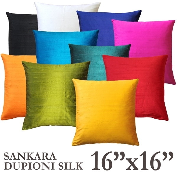 Throw Pillow, Silk-Like Fabric with Piped Edges & Sheen, Contemporary