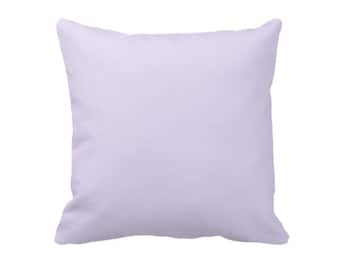 Throw Pillow Solid Texture Matte Fabric, Soft Lilac Minimalist