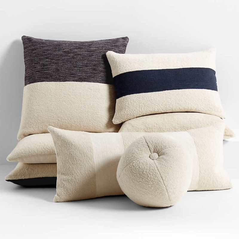 Throw Pillow Spherical Knotted Texture Modern Round Decorative Pillows