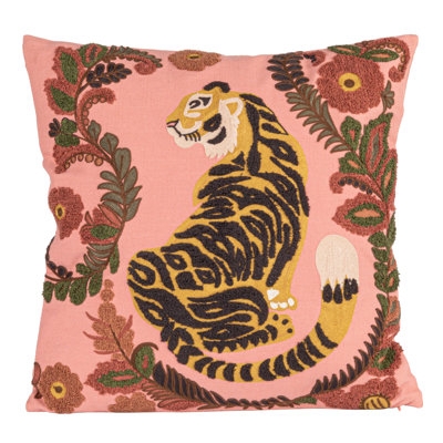Throw Pillow Terracotta Hue Tactile Weave Eyelash Fringe Boho