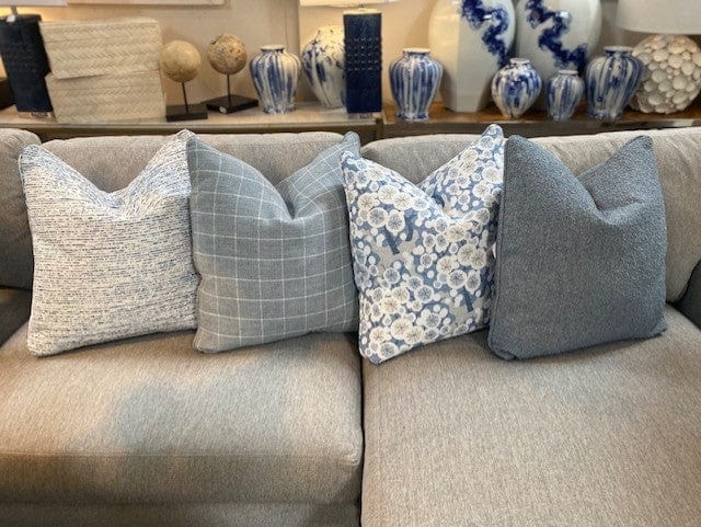 Throw Pillow Trio: Tonal Neutral Set with Tactile Woven Texture