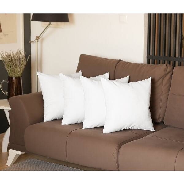 Throw Pillow Velvet Like Mustard Yellow Set Of Four Sofa Accents