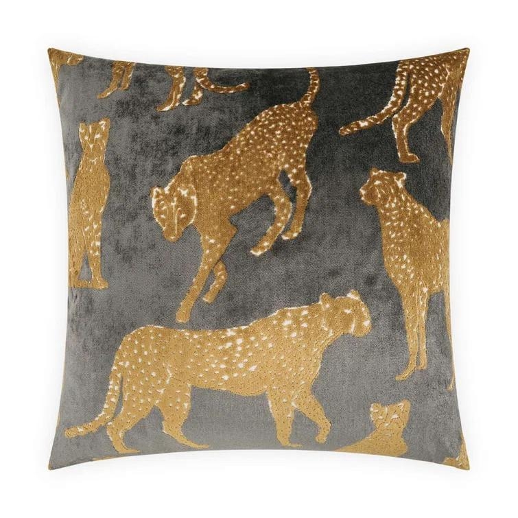 Throw Pillow Zebra Print Animal Pattern Ivory Black High Contrast