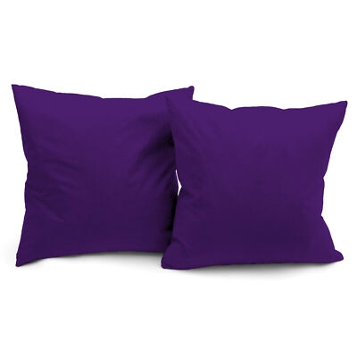 Throw Pillows Light Purple Lavender Microsuede Knife Edge Set