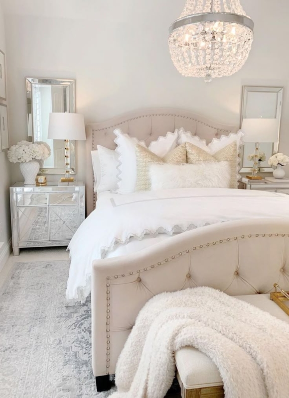 Throw Pillows: Navy Texture, Gold Leaf Embroidery, and Sequin Geometric