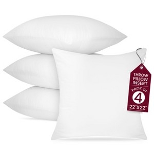 Throw Pillows Set of Four Plump Silhouette Matte Finish Minimalist Decor
