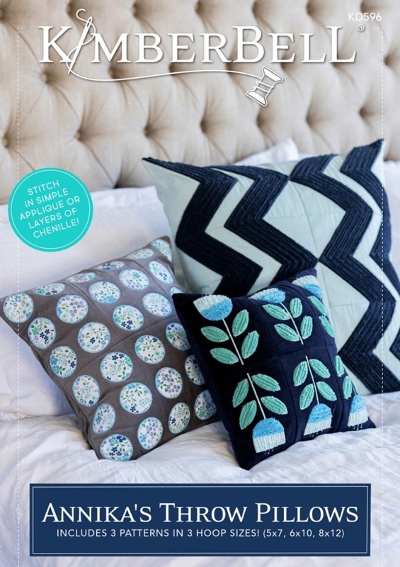 Throw Pillows with Intricate Machine Embroidery and Vibrant Florals