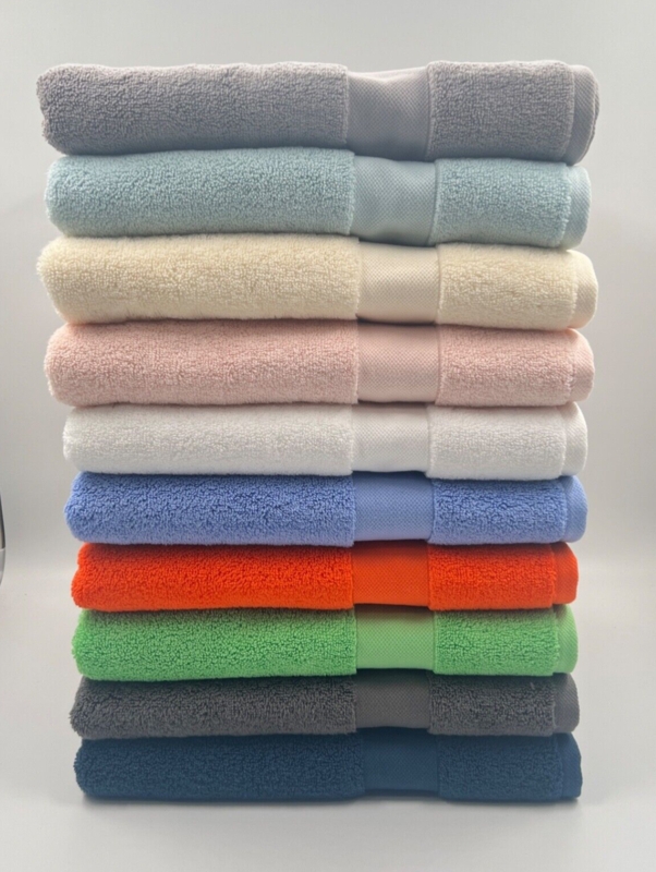 Towel Set Embroidered Logo Three Piece Luxury Graduated